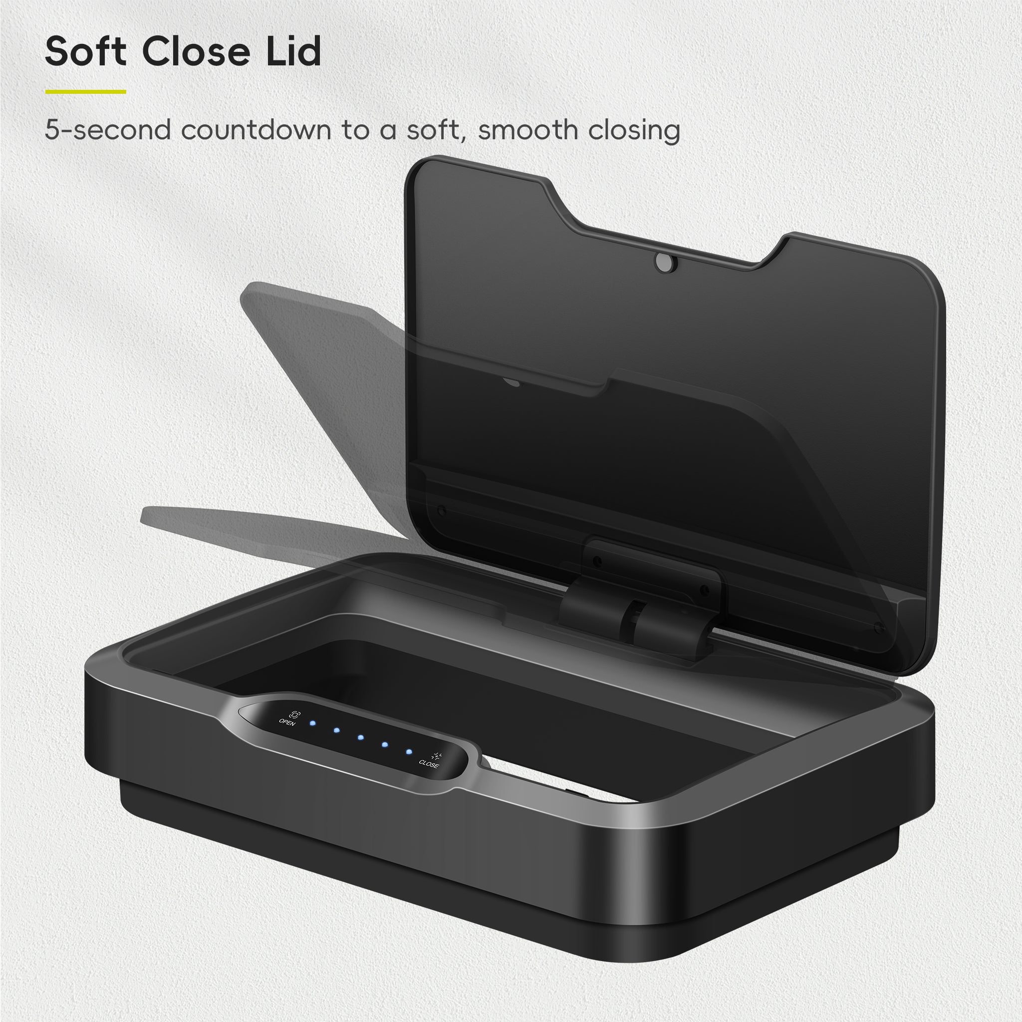 Lid for EK9278TP-50L-MBS Mirage-T Sensor Can Matte Black – Home by EKO