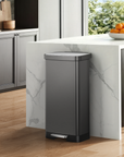 Hudson  75 Liter / 20 Gallon Step Can with Bag Compartment - Gunmetal
