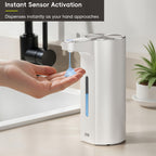 EKO Aroma Pro 13.5 fl oz Touchless Automatic Liquid Soap Dispenser-Matte White – Instant Sensor Activation