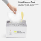 Code F-1  Slim Extra-Long Easy-Dispense Roll Trash Bags, 30.3 L / 8 Gal