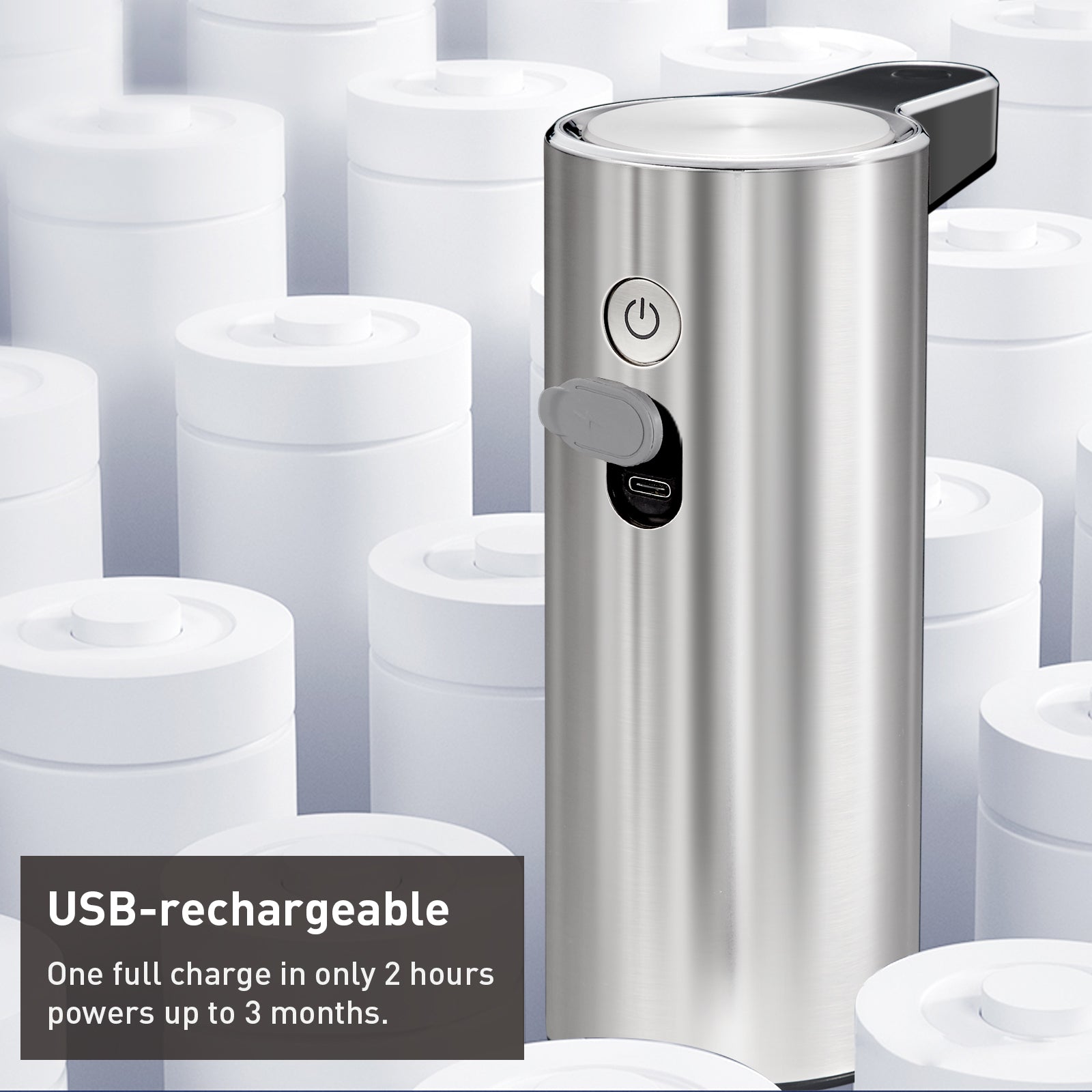 Aroma Smart Liquid Soap Dispenser - Chrome Metallic – Home