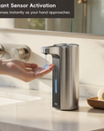 Aroma Pro 13.5 fl oz Touchless Automatic Liquid Soap Dispenser-Stainless Steel