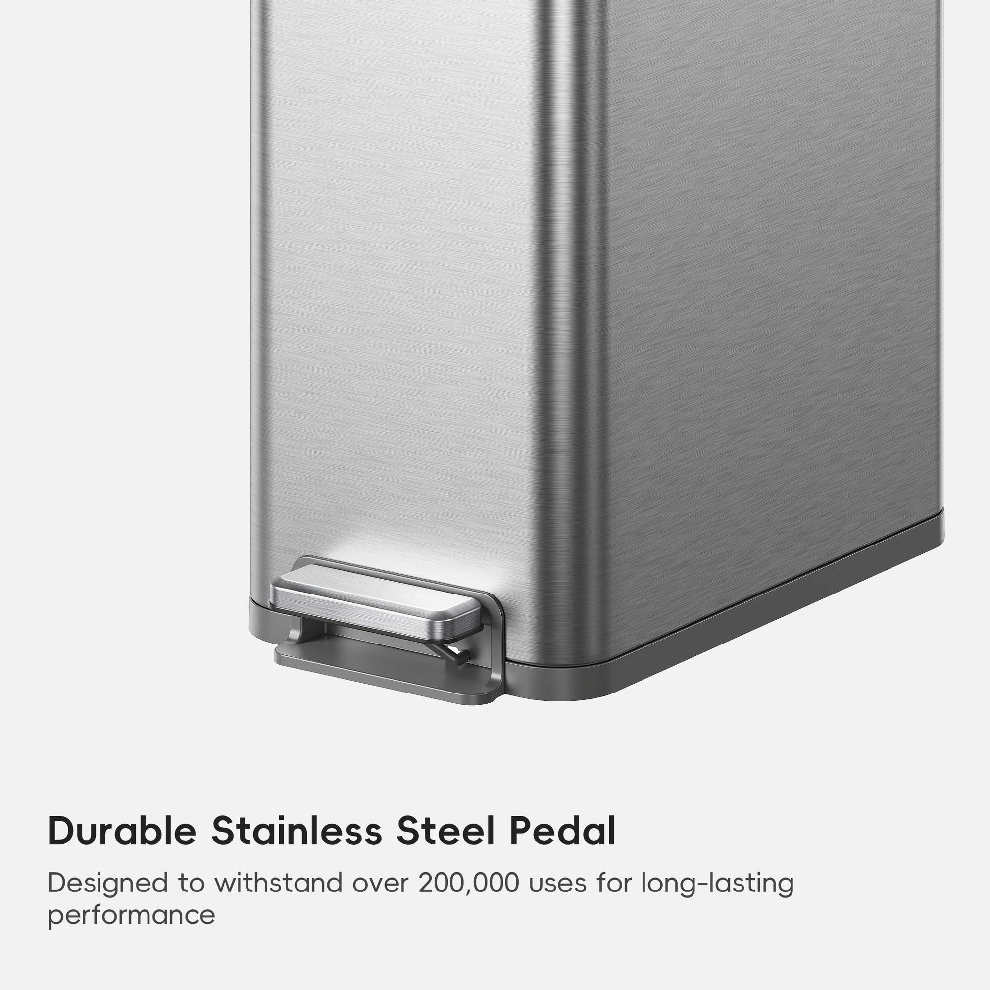 X-Wing 50L / 13.2 Gallon Slim Step Trash Can with Dual Wing Lid