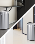 Urban 21 Gallon Semi-Round Open Top Waste Bin, 80L