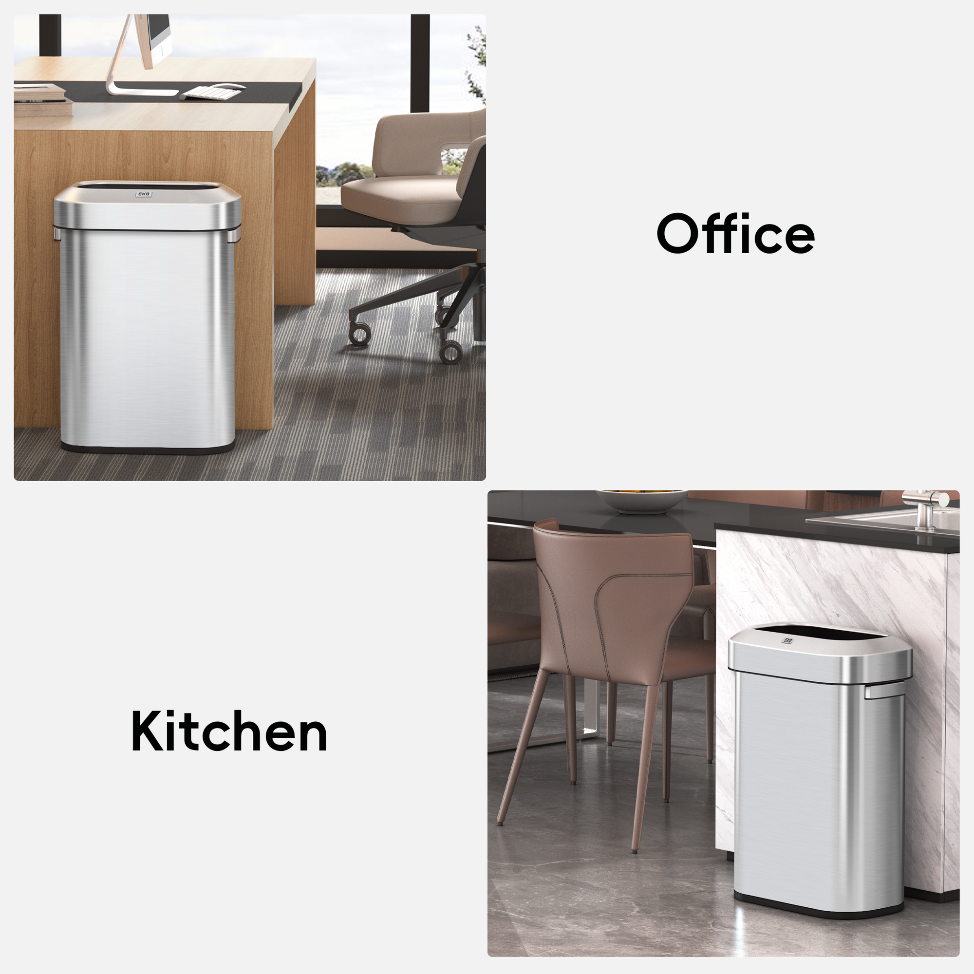 Urban Slim Open Top Can Commercial Grade - 60L / 16 Gal