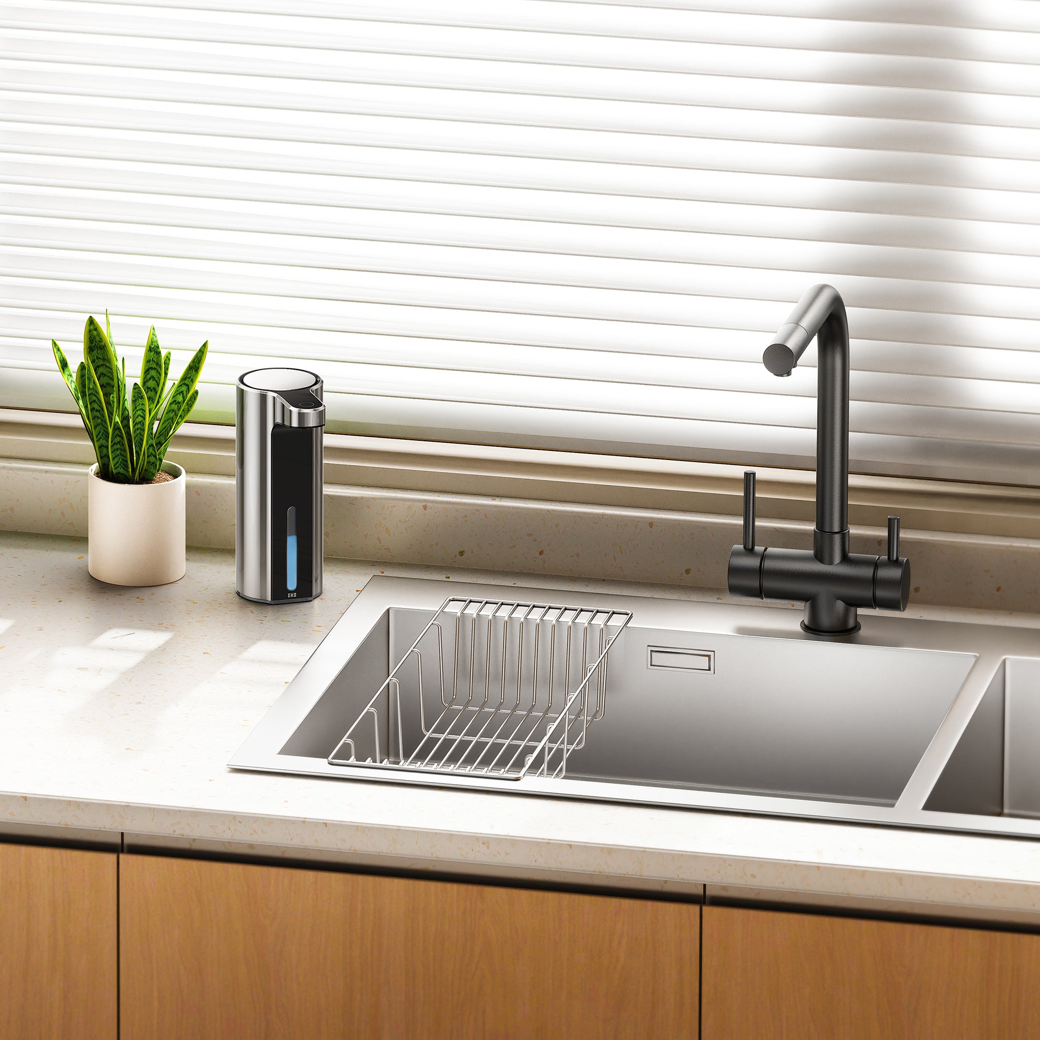 Aroma Smart Liquid Soap Dispenser - Chrome Metallic – Home by EKO