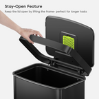 Hudson Step Trash Can with Bag Compartment