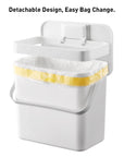 Puro II Compost Bin with Swing Lid - White 7L / 1.85 Gal