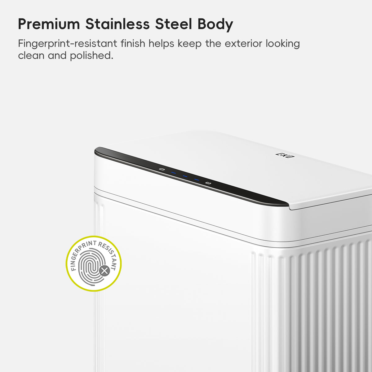 Brio X Compact Motion Sensor Trash Can, 10 L