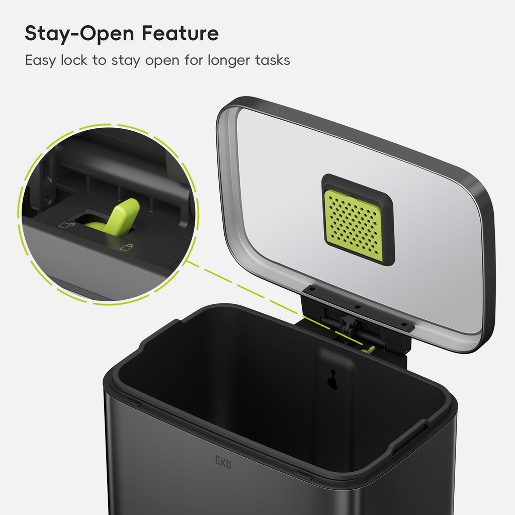 Madison Step Trash Can with Liner