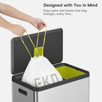 Code E Easy-Dispense Roll Trash Bags, 30.3 L / 8–9.5 Gal