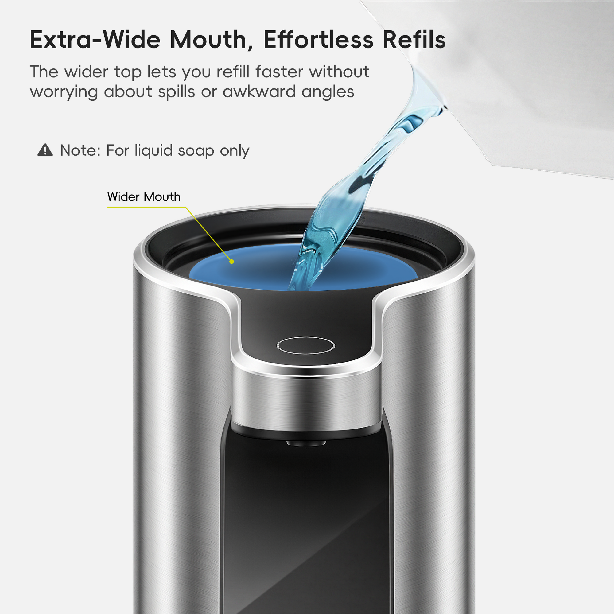 Aroma Pro 13.5 fl oz Touchless Automatic Liquid Soap Dispenser-Stainless Steel