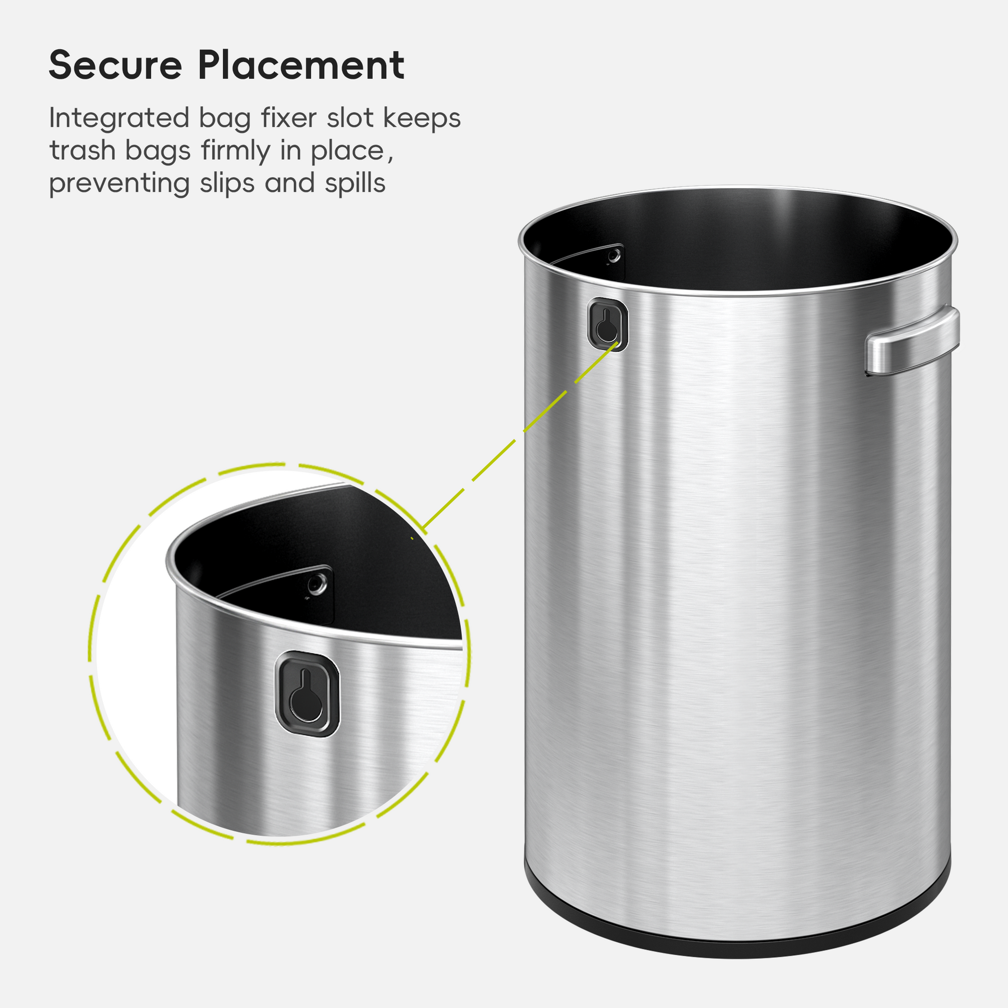 Urban Round Open Top Can Commercial Grade - 60L / 16 Gal
