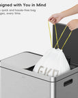 Code F-1 Slim - 8 Gallon Garbage Bags - 400 Count (30.3L)