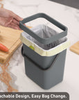 Puro Compost Bin with Lid - Dark Gray 5L / 1.32 Gal