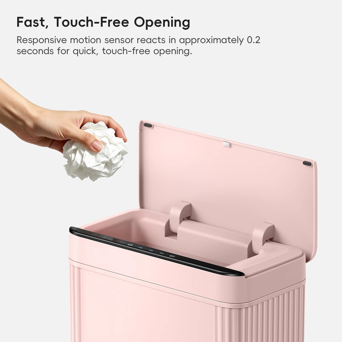 Brio Compact Motion Sensor Trash Can, 10 L