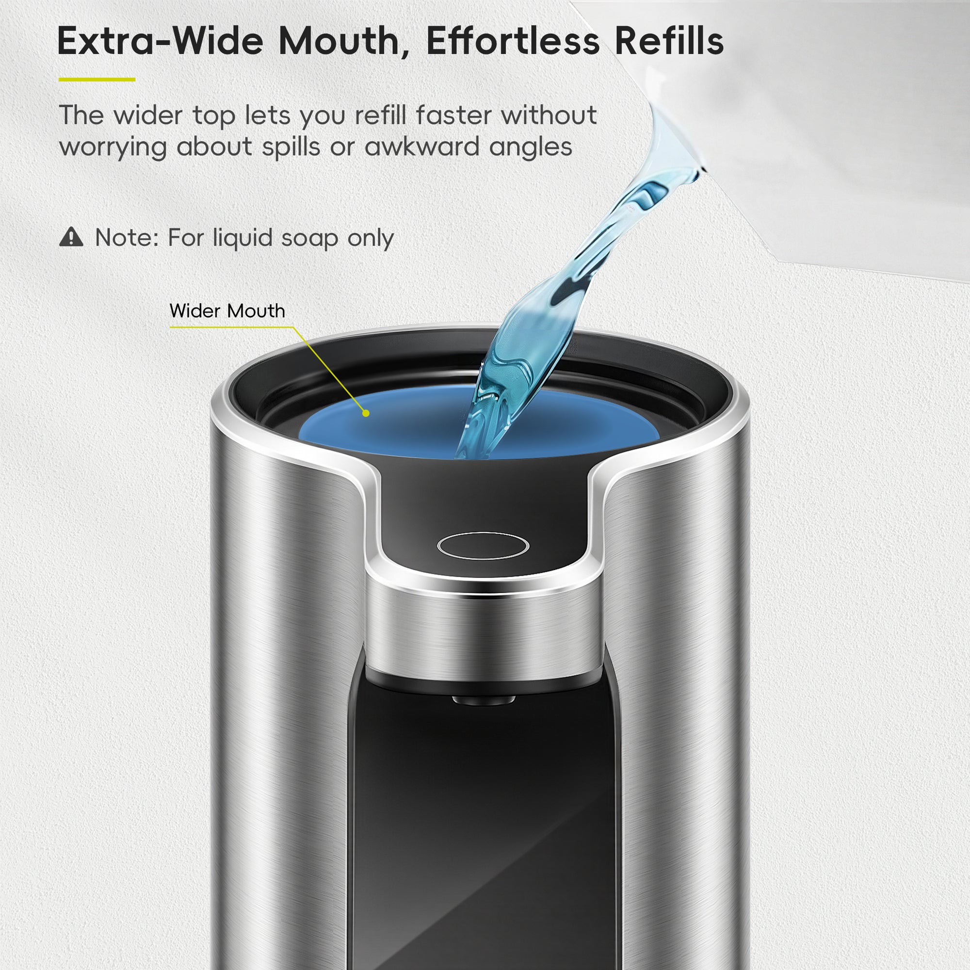 Aroma Pro 13.5 fl oz Touchless Automatic Liquid Soap Dispenser-Stainless Steel