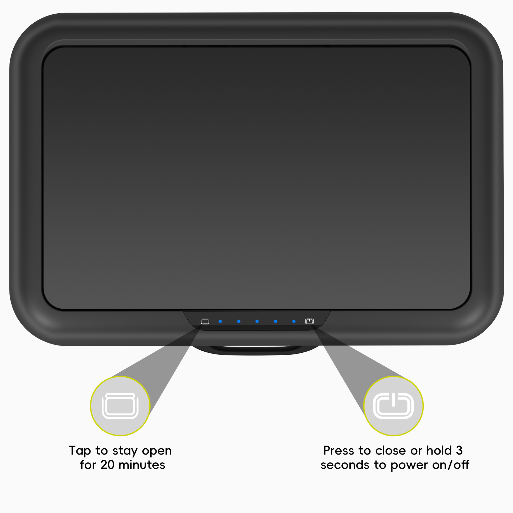 Vintage Dual Compartment 32L + 18L Motion Sensor Trash Can-Matte Black