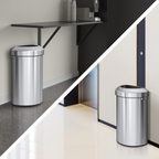 Urban Semi-Round Open Top Trash Can
