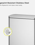 Neo-Cube 50 Liter / 13 Gallon Stainless Steel Step Trash Can