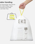 Code M -10.6 Gallon Easy-Dispense Roll Trash Bag - 240 Count
