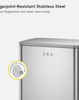 Marina  50 Liter / 13 Gallon Matte Stainless Steel Step Trash Can