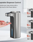 Aroma Smart Liquid Soap Dispenser - Stainless Steel