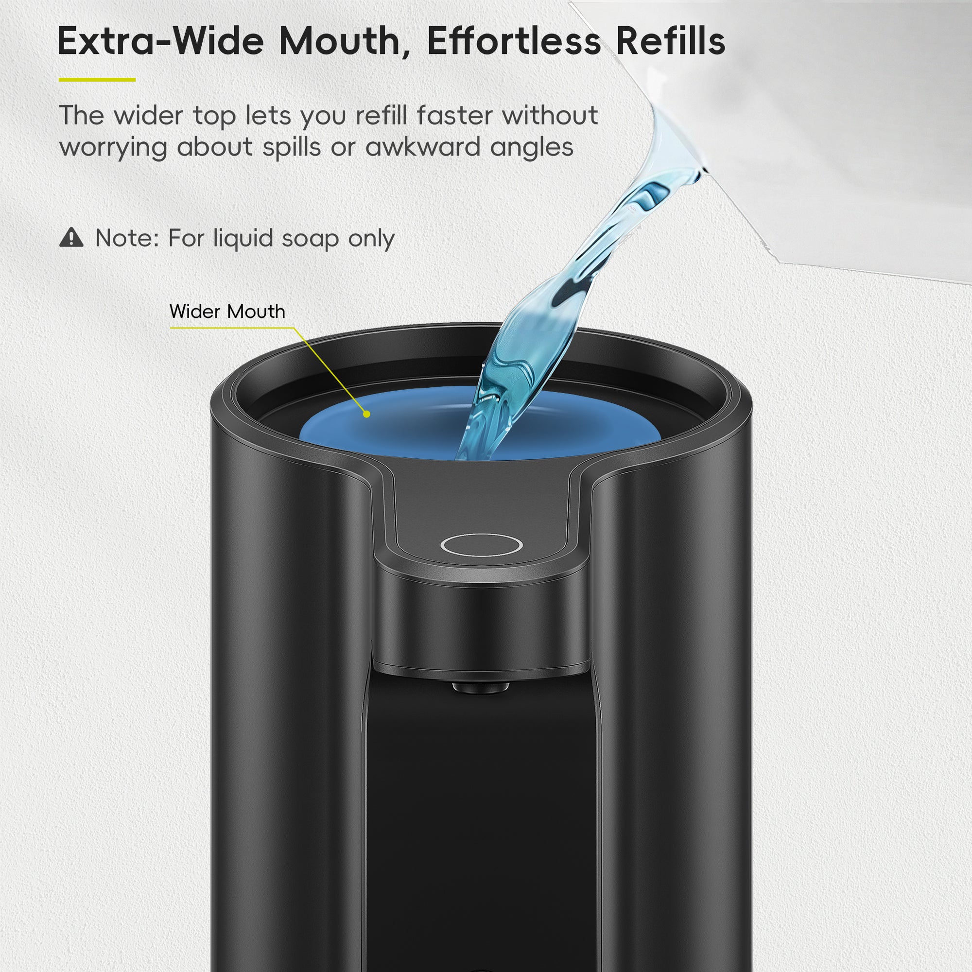 Aroma Pro 13.5 fl oz Touchless Automatic Liquid Soap Dispenser-Matte Black
