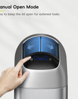 Astro  10L / 2.6 Gallon Slim Sensor Trash Can with Butterfly Lid-Matte Stainless Steel