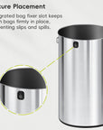 EKO Urban Round Open Top Can Commercial Grade – 90L / 23.7 Gal – Secure Placement