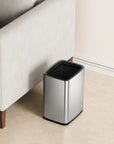 Laguna 2.6 Gallon/10L Open Top Trash Can with Removable Inner Basket,Matte Stainless Steel