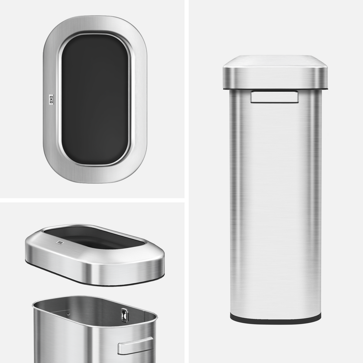 Urban Slim Open Top Trash Can