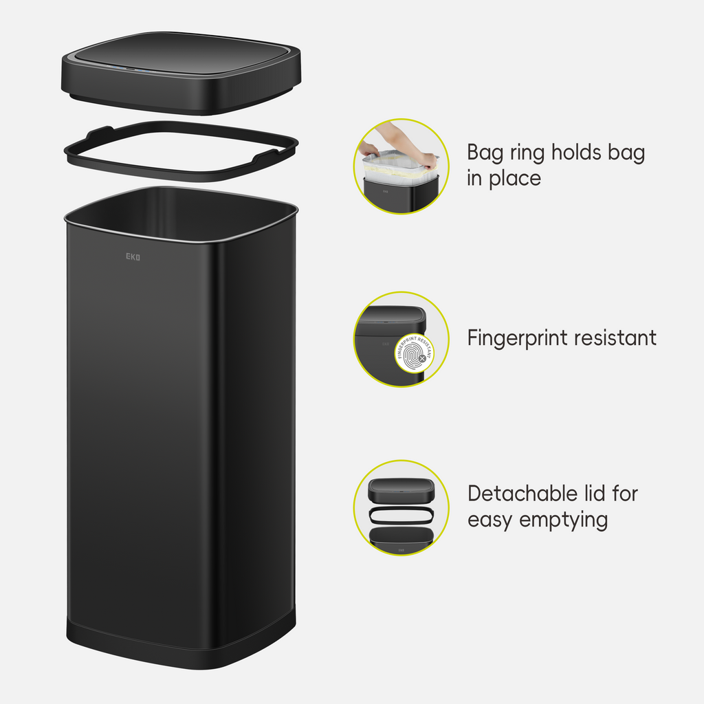EcoSmart Motion Sensor Trash Can, 80 L