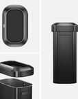Urban Slim Open Top Can Commercial Grade - 60L / 16 Gal-Matte Black
