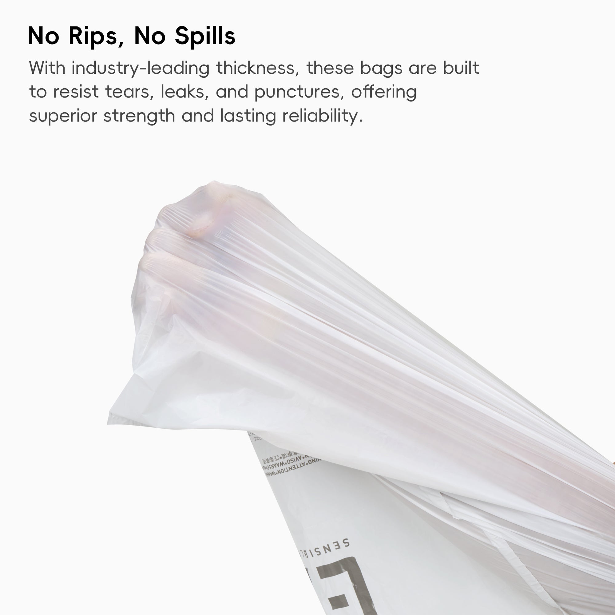 Code M -10.6 Gallon Easy-Dispense Roll Trash Bag - 110 Count