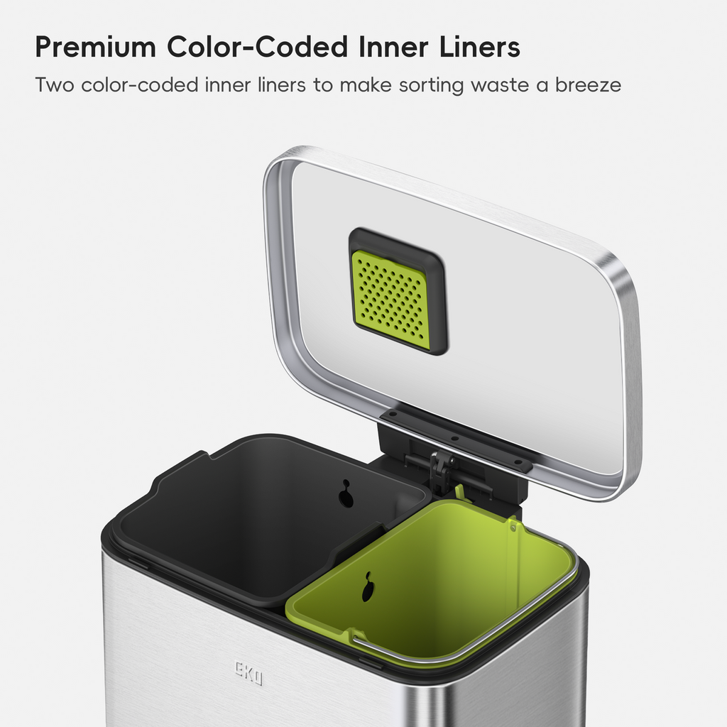 Madison Step Trash Can with Liner