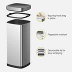 EcoSmart Motion Sensor Trash Can, 80 L