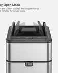 Phantom Pro 10 L / 2.6 Gal Dual Wing Lid Sensor Bin Matte Stainless Steel