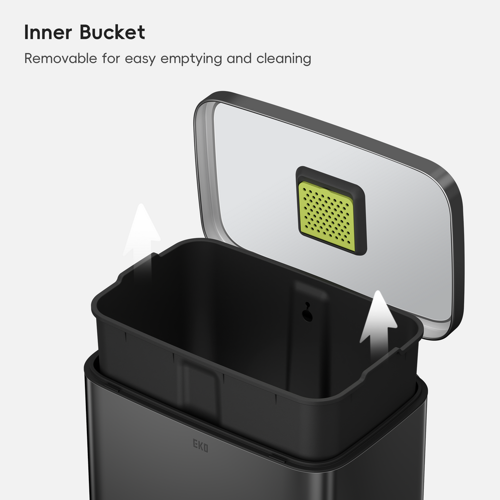 Madison Step Trash Can with Liner