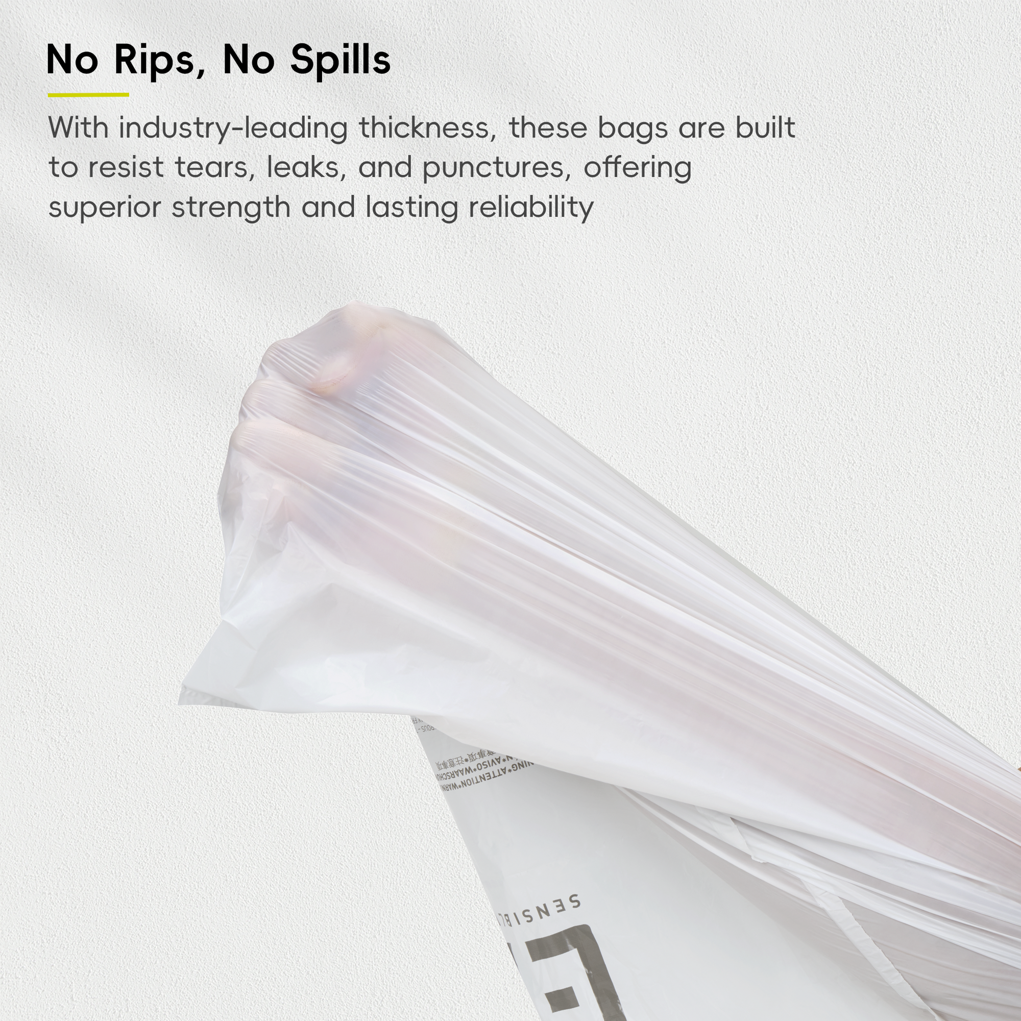 Code Z - 12.5 Gallon  Easy-Dispense Roll Trash Bag - 110 Count (40-60L)