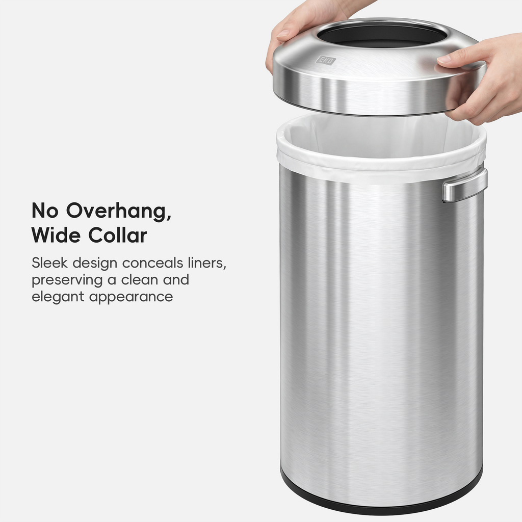 Urban Round Open Top Trash Can