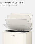 Marina  50 Liter / 13 Gallon Vanilla Step Trash Can