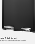 Edison 8+8 Gallon Dual Kitchen Trash Can with Removable Inner Liners-Matte Black
