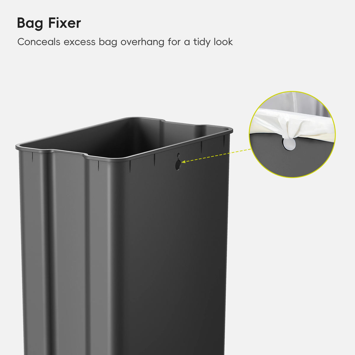 X-Wing 50L / 13.2 Gallon Slim Step Trash Can with Dual Wing Lid