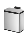 EKO Deluxe Puro Compost Bin with Liner - 7L / 1.85 Gal (Stainless & Black)