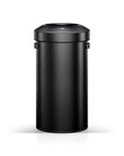 Urban Round Open Top Can Commercial 90L / 23.7 Gal - Black Stainless Steel