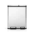 EcoCasa Dual Compartment Step Recycling Can, 30+20 L