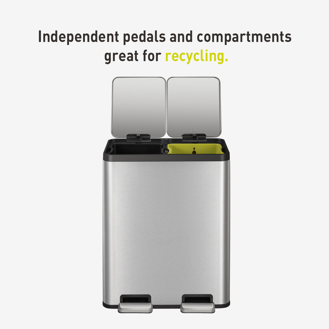 Essential Step Recycling Can - Dual Compartment 30L+30L – eko