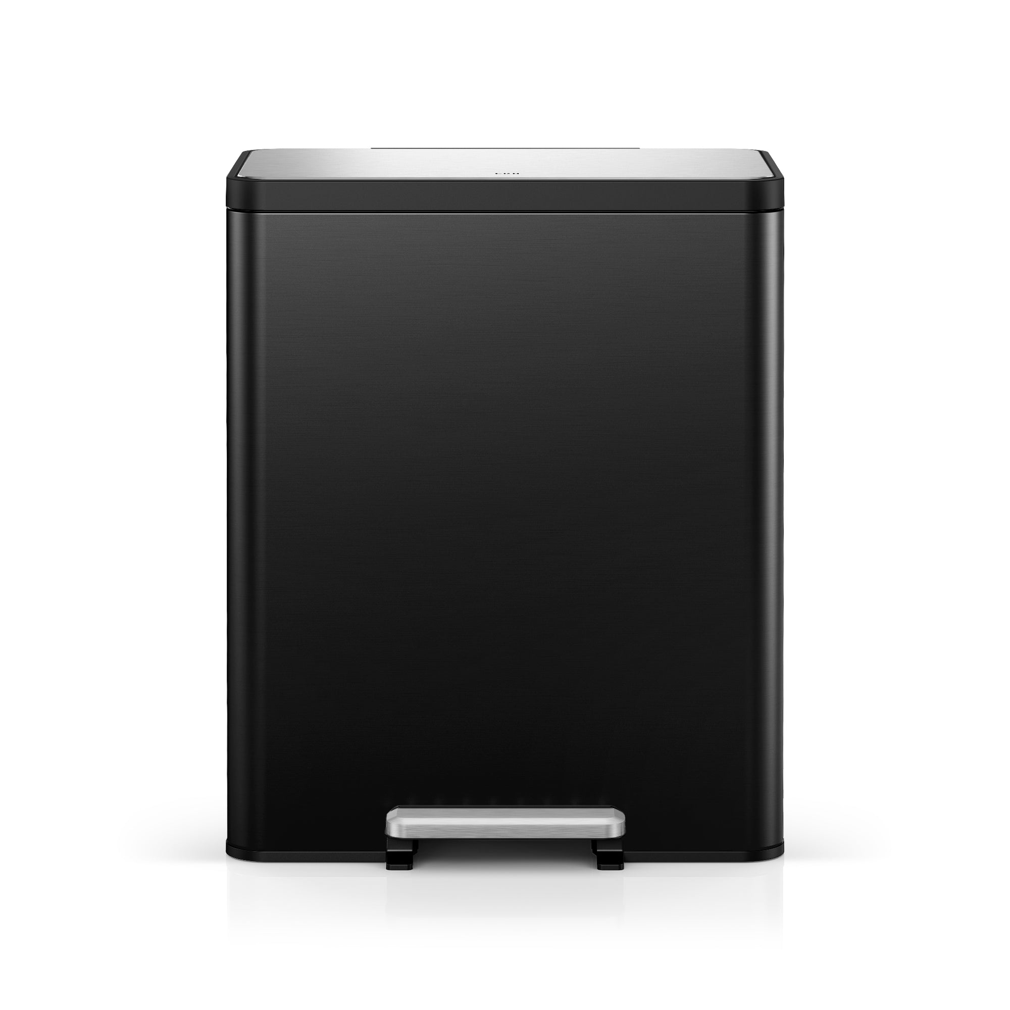EcoCasa II Step Recycling Can - Dual Compartment 36L+24L-Matte Black
