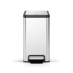 EcoCasa II Slim Step Trash Can with Liner, 6 L